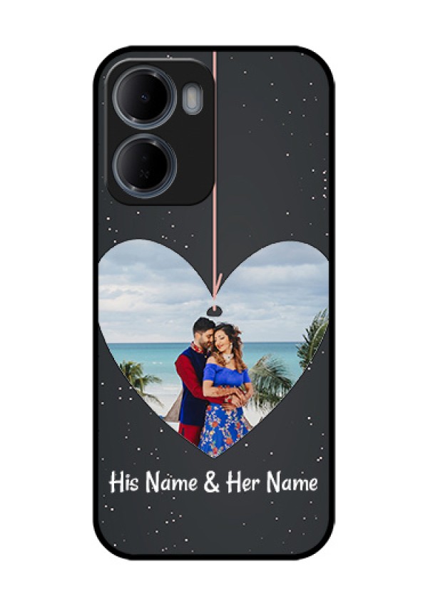 Xiaomi Redmi 15A 5G Custom Glass Phone Case - Hanging Heart Design