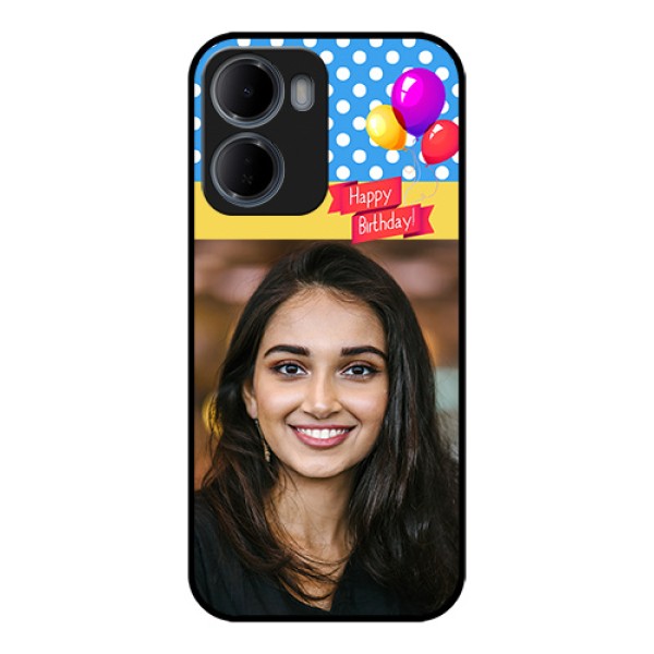 Xiaomi Redmi 15A 5G Custom Glass Phone Case - Happy Birthday Design