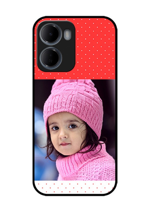 Xiaomi Redmi 15A 5G Custom Glass Phone Case - Red Pattern Design