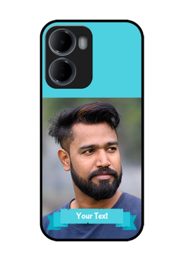 Xiaomi Redmi 15A 5G Custom Glass Phone Case - Blue Color Design