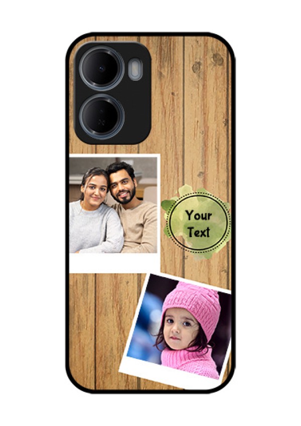 Xiaomi Redmi 15A 5G Custom Glass Phone Case - Wooden Texture Design