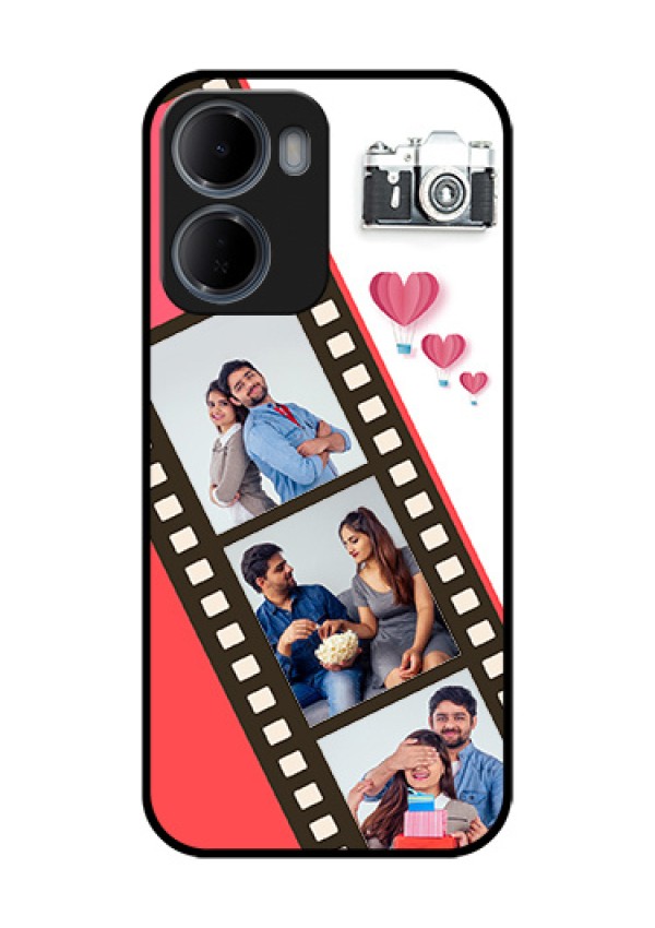 Xiaomi Redmi 15A 5G Custom Glass Phone Case - 3 Image Holder With Film Reel