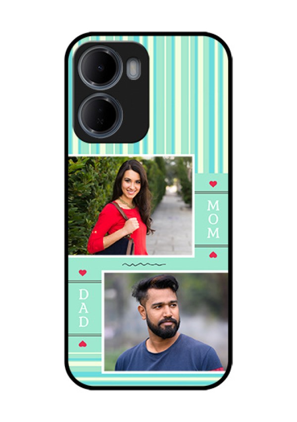 Xiaomi Redmi 15A 5G Custom Glass Phone Case - Mom & Dad Pic Design