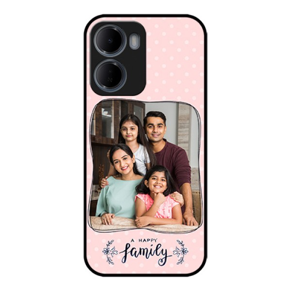 Xiaomi Redmi 15A 5G Custom Glass Phone Case - Family With Dots Design