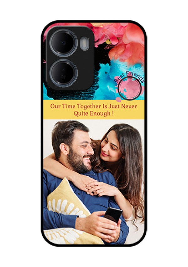Xiaomi Redmi 15A 5G Custom Glass Phone Case - Quote With Acrylic Painting Design