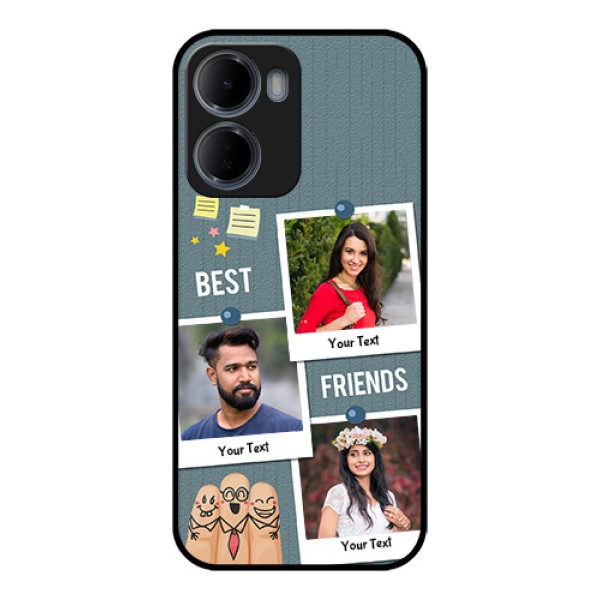 Xiaomi Redmi 15A 5G Custom Glass Phone Case - Sticky Frames And Friendship Design Xiaomi Redmi 15A 5G Custom Glass Phone Case - Sticky Frames And Friendship Design