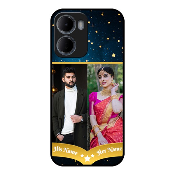 Xiaomi Redmi 15A 5G Custom Glass Phone Case - Galaxy Stars Backdrop Design