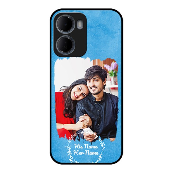 Xiaomi Redmi 15A 5G Custom Glass Phone Case - Blue Color Vintage Design Xiaomi Redmi 15A 5G Custom Glass Phone Case - Blue Color Vintage Design