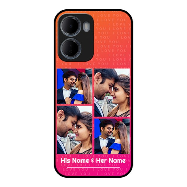 Xiaomi Redmi 15A 5G Custom Glass Phone Case - I Love You Pink Design Xiaomi Redmi 15A 5G Custom Glass Phone Case - I Love You Pink Design