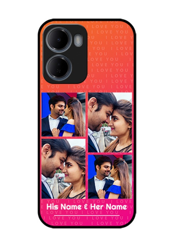 Xiaomi Redmi 15A 5G Custom Glass Phone Case - I Love You Pink Design