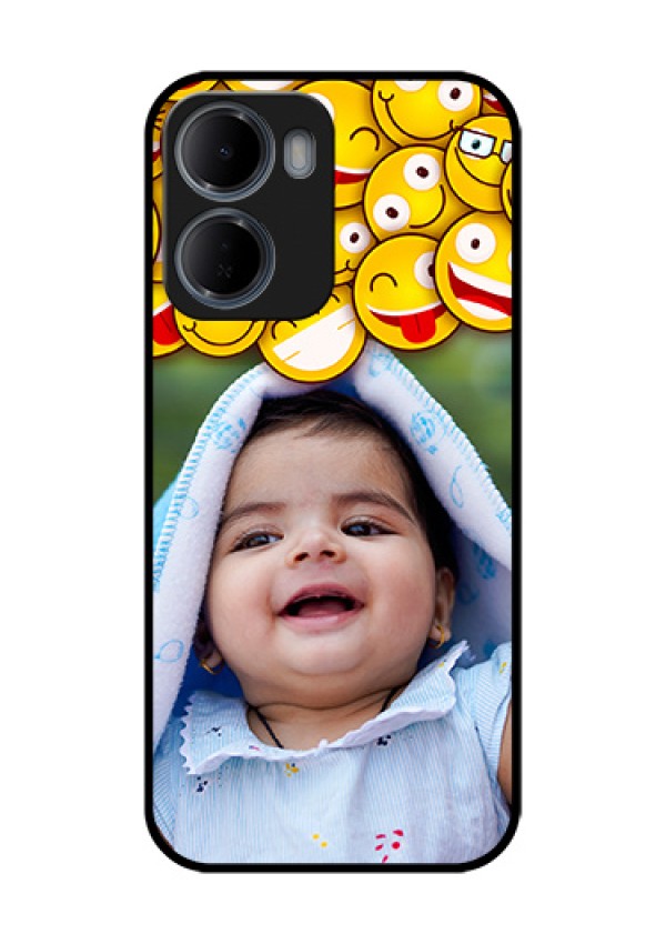Xiaomi Redmi 15A 5G Custom Glass Phone Case - With Smiley Emoji Design