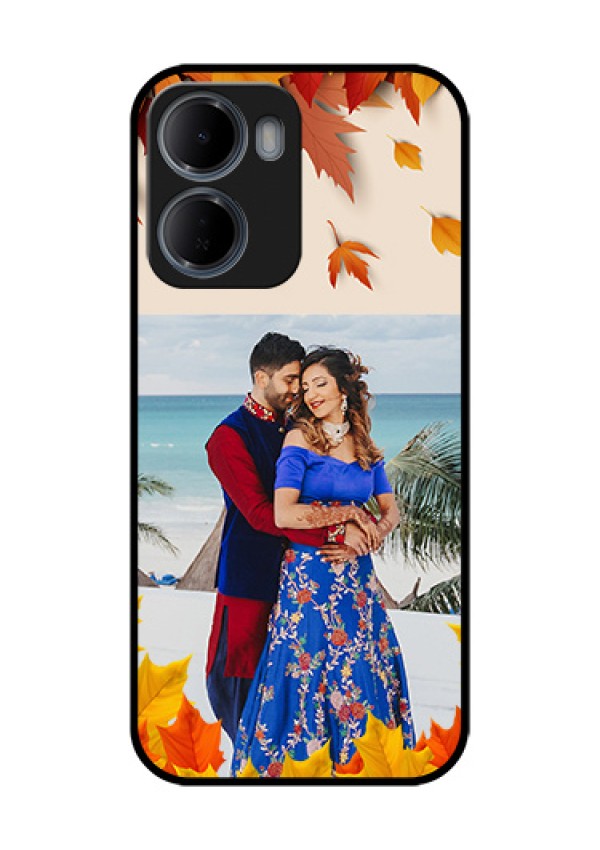 Xiaomi Redmi 15A 5G Custom Glass Phone Case - Autumn Maple Leaves Design
