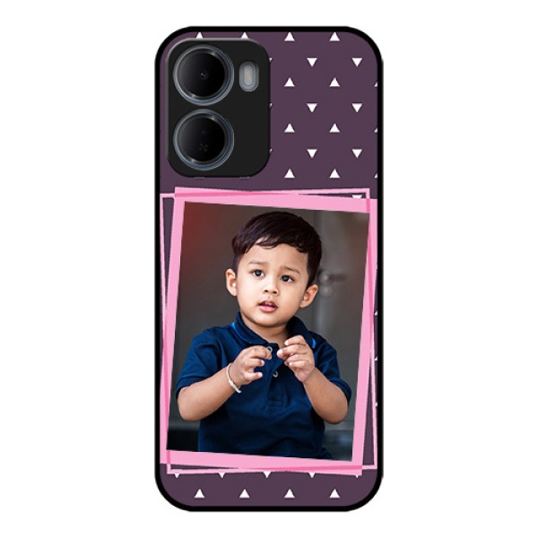 Xiaomi Redmi 15A 5G Custom Glass Phone Case - Triangle Pattern Dotted Design Xiaomi Redmi 15A 5G Custom Glass Phone Case - Triangle Pattern Dotted Design