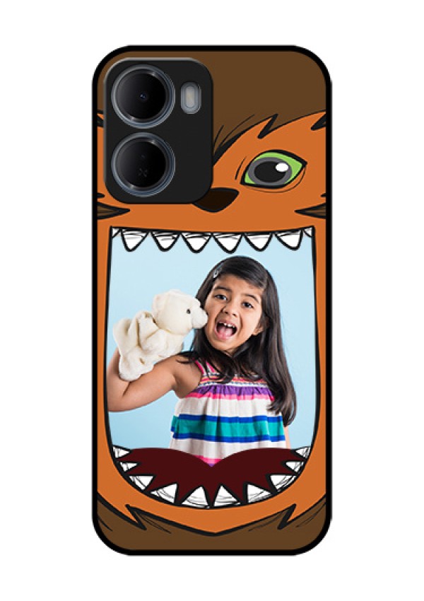 Xiaomi Redmi 15A 5G Custom Glass Phone Case - Owl Monster Back Case Design