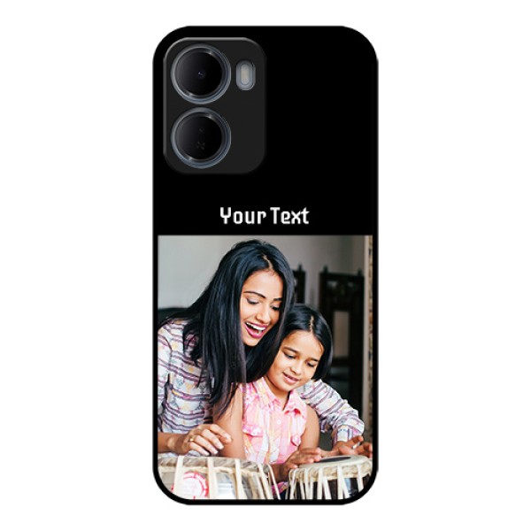 Xiaomi Redmi 15A 5G Custom Glass Phone Case - Photo With Name Design