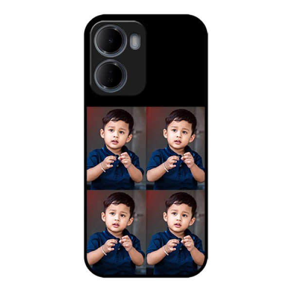 Xiaomi Redmi 15A 5G Custom Glass Phone Case - 4 Image Holder Design