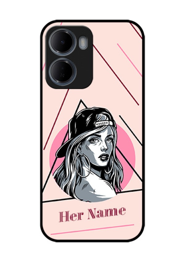 Xiaomi Redmi 15A 5G Custom Glass Phone Case - Rockstar Girl Design