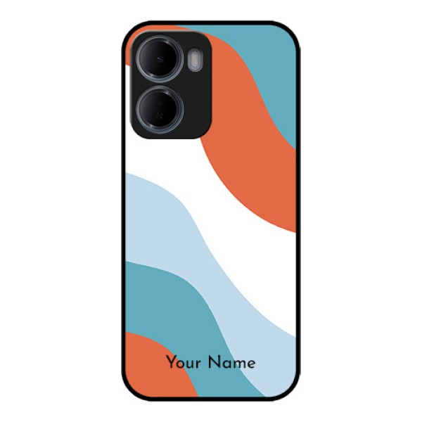 Xiaomi Redmi 15A 5G Custom Glass Phone Case - Coloured Waves Design Xiaomi Redmi 15A 5G Custom Glass Phone Case - Coloured Waves Design