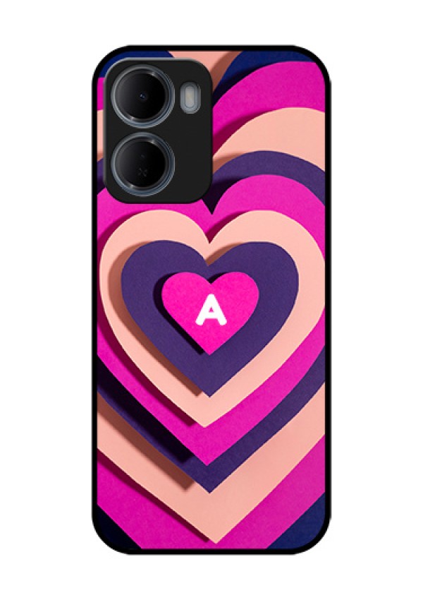Xiaomi Redmi 15A 5G Custom Glass Phone Case - Cute Heart Pattern Design