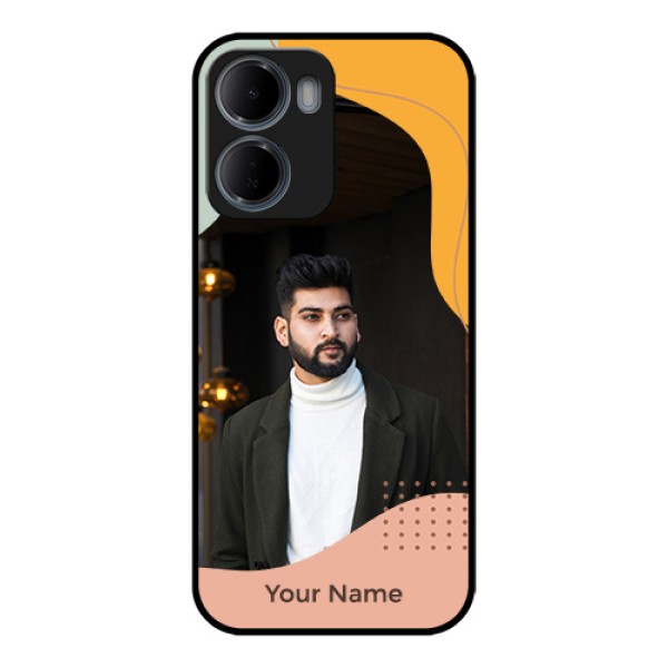 Xiaomi Redmi 15A 5G Custom Glass Phone Case - Tri - Coloured Overlay Design Xiaomi Redmi 15A 5G Custom Glass Phone Case - Tri - Coloured Overlay Design