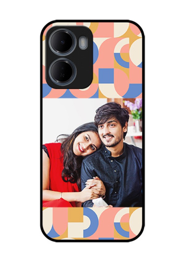 Xiaomi Redmi 15A 5G Custom Glass Phone Case - Semi - Circle Maze Pattern Design