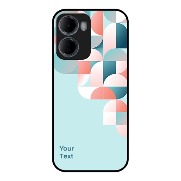 Xiaomi Redmi 15A 5G Custom Glass Phone Case - Stylish Semi - Circle Pattern Design