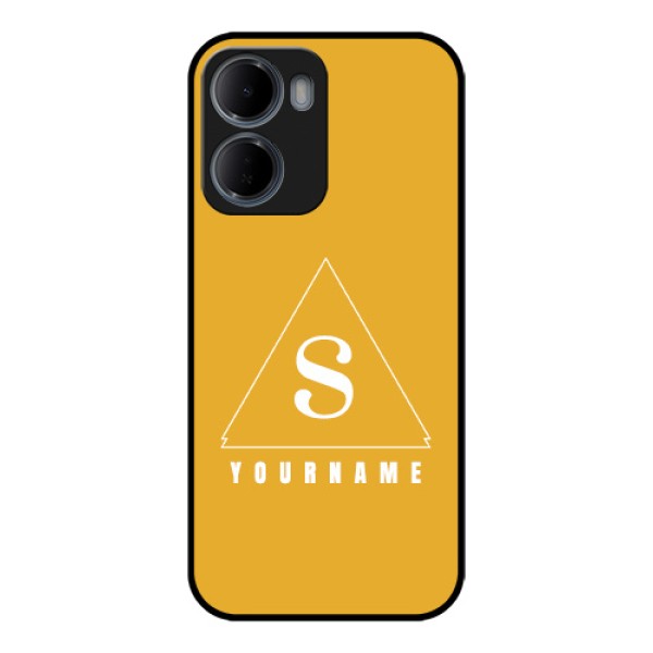 Xiaomi Redmi 15A 5G Custom Glass Phone Case - Simple Triangle Design Xiaomi Redmi 15A 5G Custom Glass Phone Case - Simple Triangle Design
