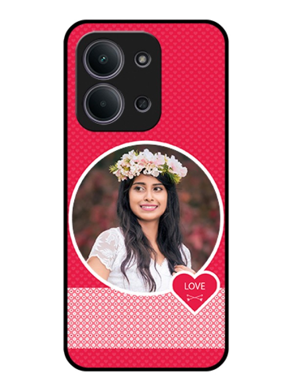 Custom Xiaomi Redmi 15C 5G Custom Glass Phone Case - Pink Color Pattern Design