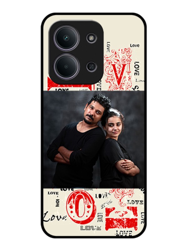 Custom Xiaomi Redmi 15C 5G Custom Glass Phone Case - Trendy Love Design Case