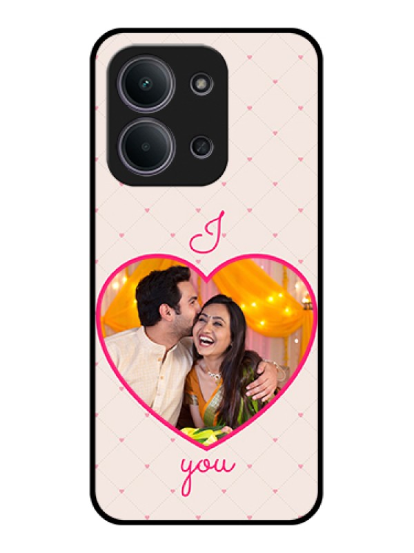 Custom Xiaomi Redmi 15C 5G Custom Glass Phone Case - Heart Shape Design