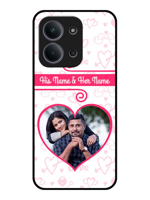Custom Xiaomi Redmi 15C 5G Custom Glass Phone Case - Heart Shape Love Design