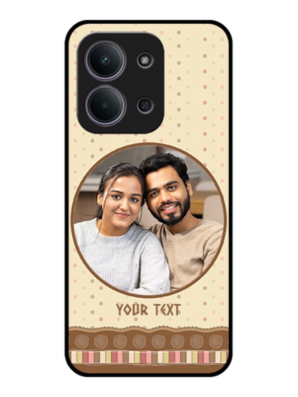 Custom Xiaomi Redmi 15C 5G Custom Glass Phone Case - Brown Dotted Mobile Case Design