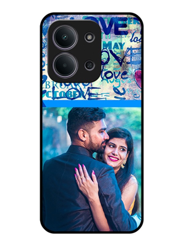 Custom Xiaomi Redmi 15C 5G Custom Glass Phone Case - Colorful Love Design
