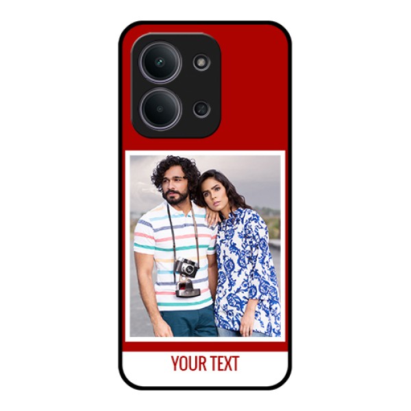 Xiaomi Redmi 15C 5G Custom Glass Phone Case - Red Color Design Xiaomi Redmi 15C 5G Custom Glass Phone Case - Red Color Design