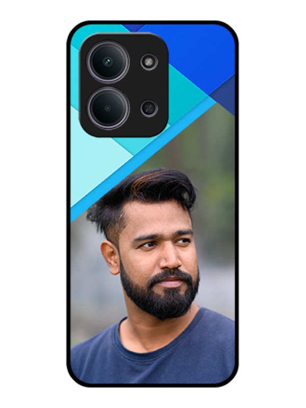 Custom Xiaomi Redmi 15C 5G Custom Glass Phone Case - Blue Pattern Design