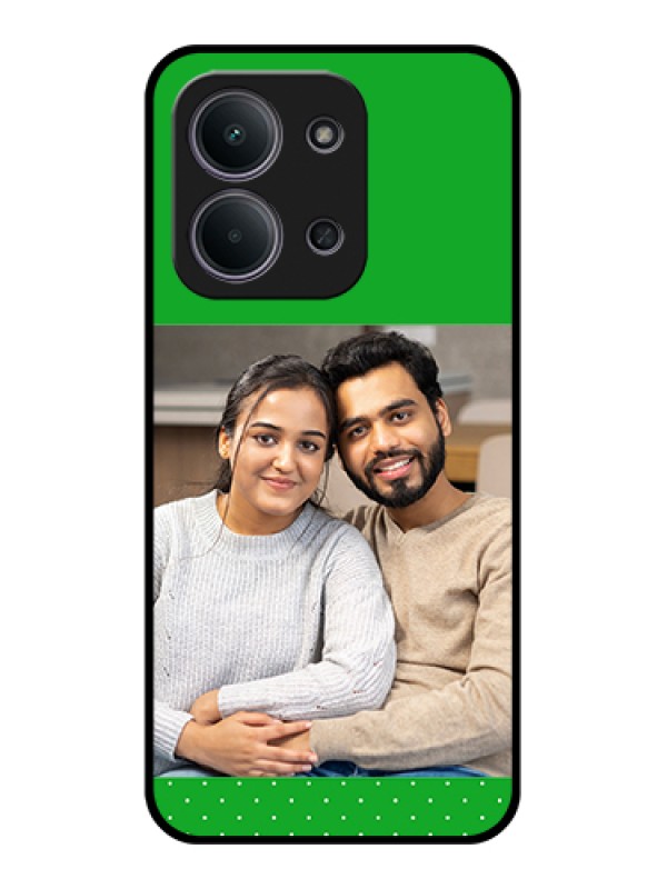 Custom Xiaomi Redmi 15C 5G Custom Glass Phone Case - Green Pattern Design