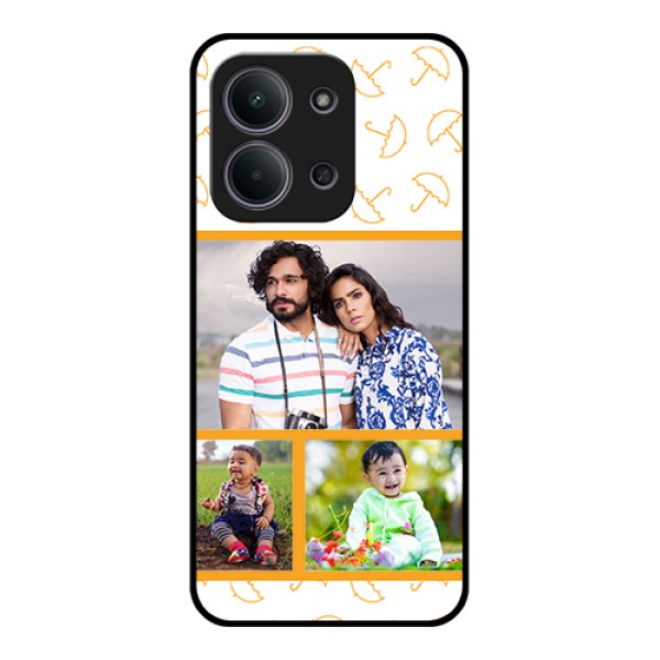 Xiaomi Redmi 15C 5G Custom Glass Phone Case - Yellow Pattern Design Xiaomi Redmi 15C 5G Custom Glass Phone Case - Yellow Pattern Design