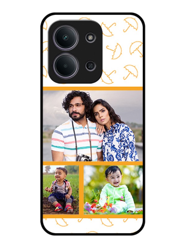 Custom Xiaomi Redmi 15C 5G Custom Glass Phone Case - Yellow Pattern Design