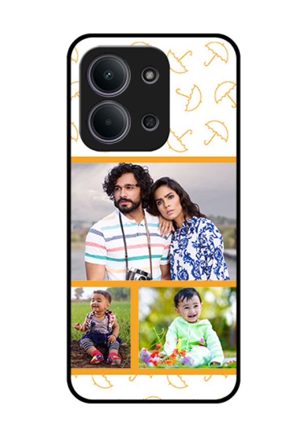 Xiaomi Redmi 15C 5G Custom Glass Phone Case - Yellow Pattern Design