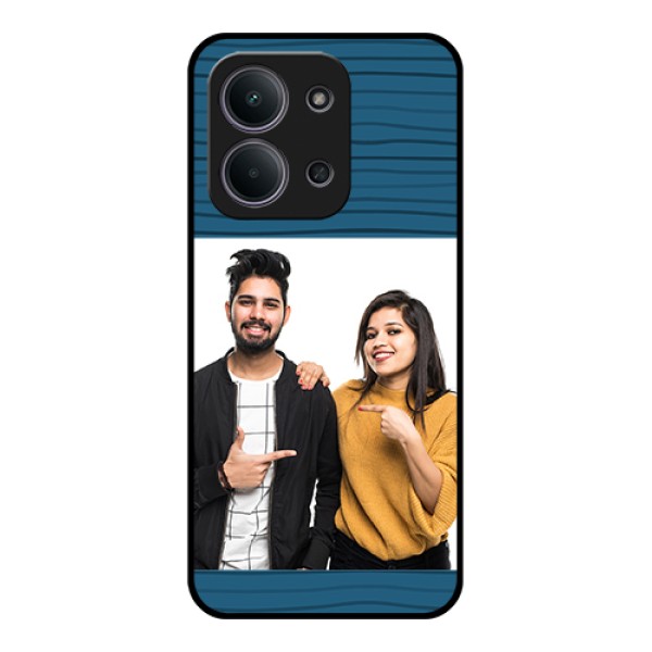 Xiaomi Redmi 15C 5G Custom Glass Phone Case - Blue Pattern Cover Design Xiaomi Redmi 15C 5G Custom Glass Phone Case - Blue Pattern Cover Design