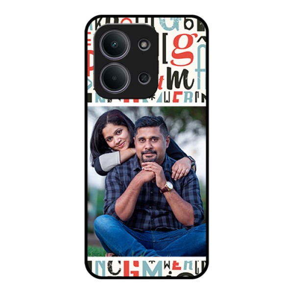 Xiaomi Redmi 15C 5G Custom Glass Phone Case - Alphabet Design