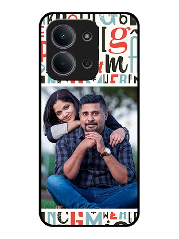Custom Xiaomi Redmi 15C 5G Custom Glass Phone Case - Alphabet Design