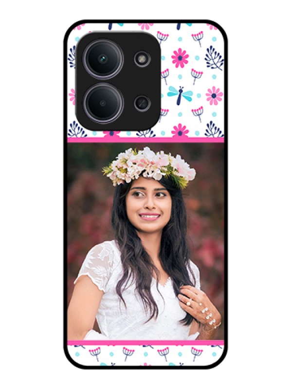 Custom Xiaomi Redmi 15C 5G Custom Glass Phone Case - Colorful Flower Design