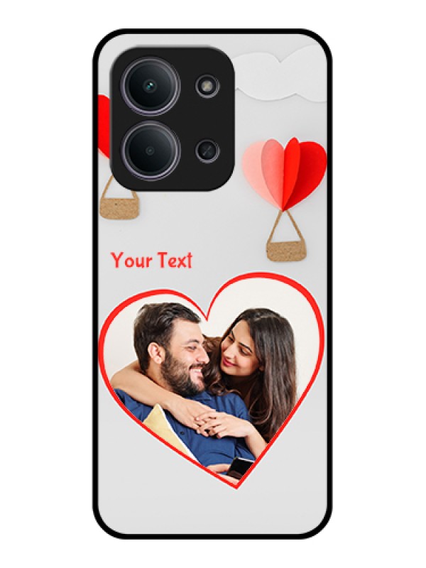 Custom Xiaomi Redmi 15C 5G Custom Glass Phone Case - Parachute Love Design