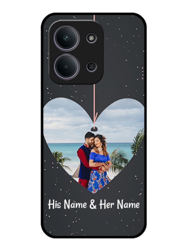 Custom Xiaomi Redmi 15C 5G Custom Glass Phone Case - Hanging Heart Design