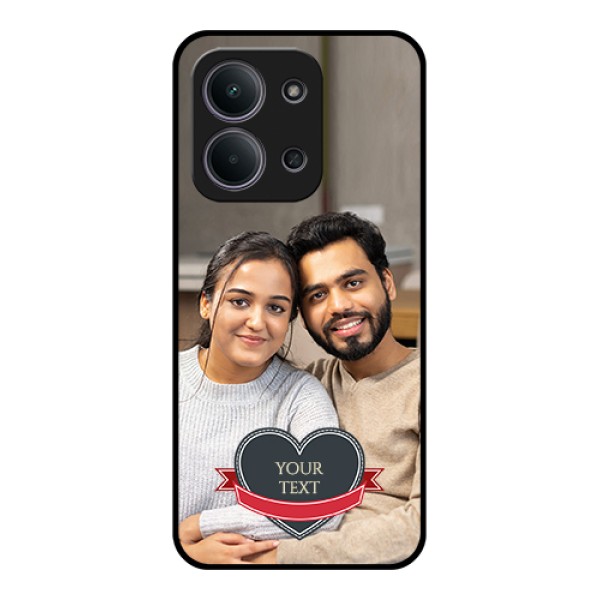 Xiaomi Redmi 15C 5G Custom Glass Phone Case - Just Married Couple Design Xiaomi Redmi 15C 5G Custom Glass Phone Case - Just Married Couple Design