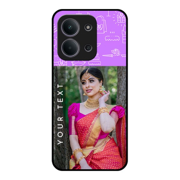 Xiaomi Redmi 15C 5G Custom Glass Phone Case - Birthday Icons Design Xiaomi Redmi 15C 5G Custom Glass Phone Case - Birthday Icons Design
