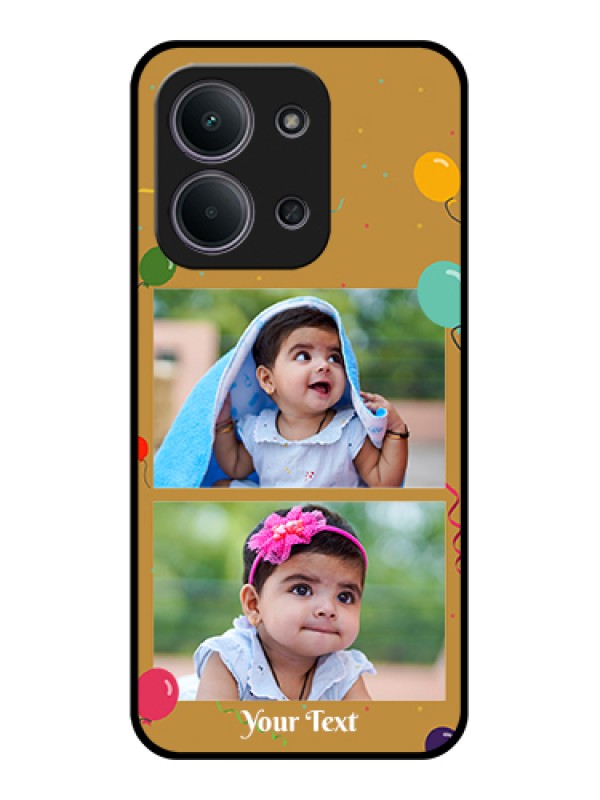 Custom Xiaomi Redmi 15C 5G Custom Glass Phone Case - Image Holder With Birthday Celebrations Design