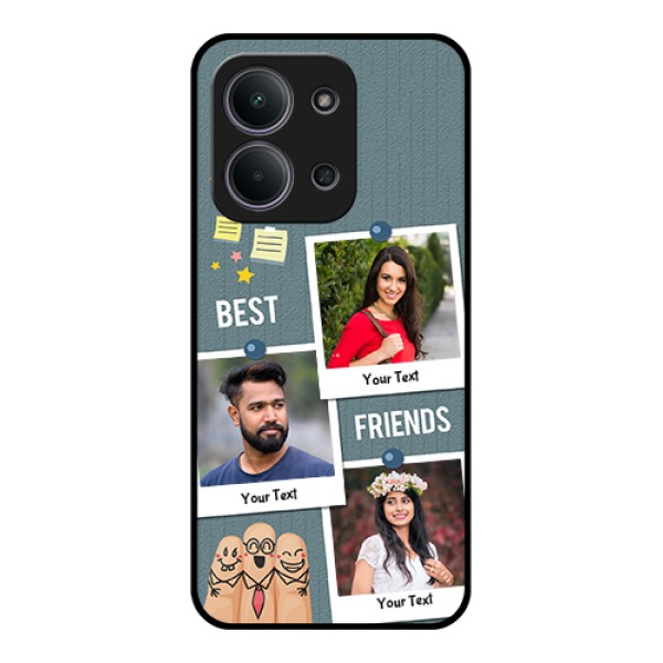 Xiaomi Redmi 15C 5G Custom Glass Phone Case - Sticky Frames And Friendship Design Xiaomi Redmi 15C 5G Custom Glass Phone Case - Sticky Frames And Friendship Design