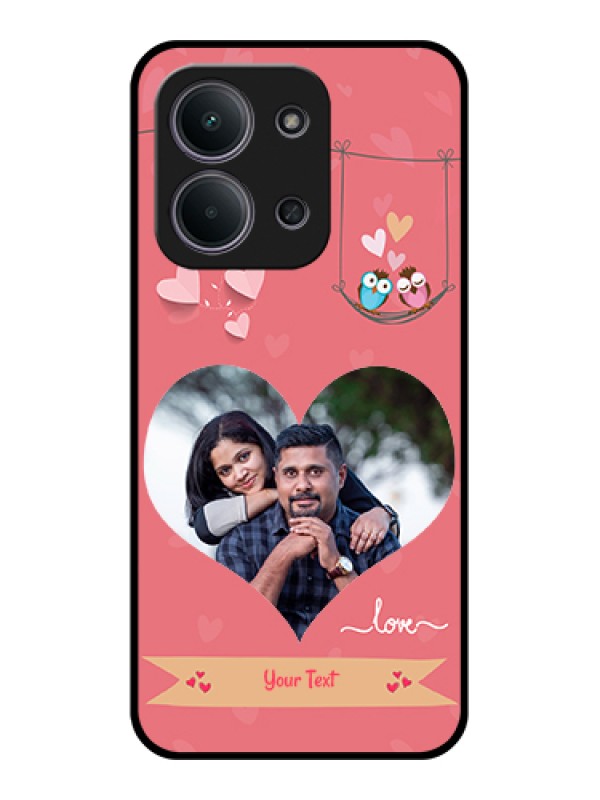 Custom Xiaomi Redmi 15C 5G Custom Glass Phone Case - Peach Color Love Design